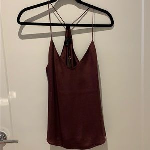 Bordeaux JCrew silk tank